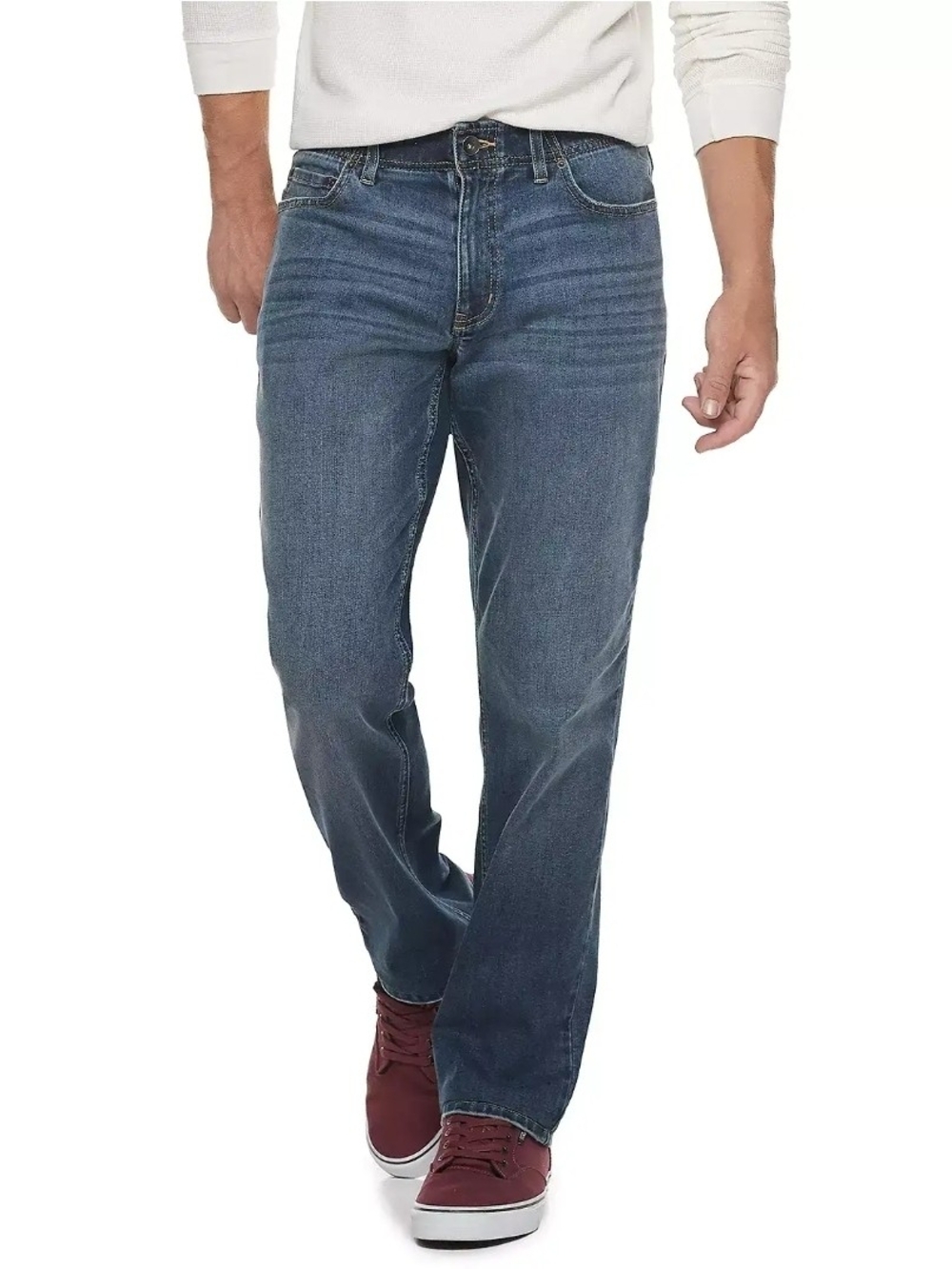 urban‎ pipeline Blue Ultimate Flex Relaxed Straight Men's Jeans, Sz 29x30